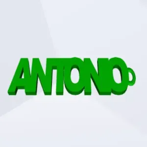Keychain with the name ANTONIO.