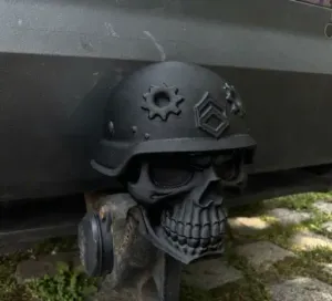 Skull-shaped tactical towbar cover