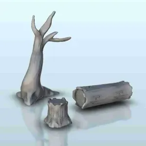 Dead tree and woods - miniatures warhammer terrain scenery t