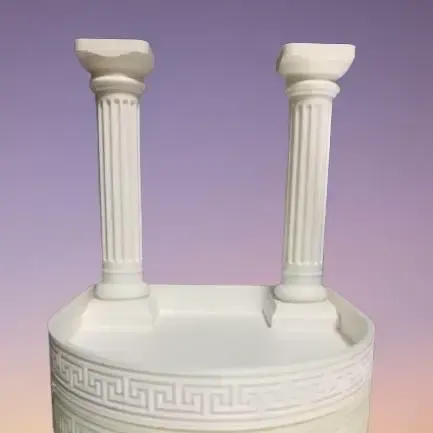 Greek Column-Inspired Coaster Tray