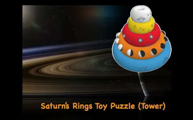 Saturn's (Tower) Rings Toy Puzzle for Kids — Image 2 of 9