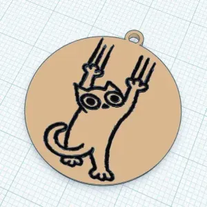 keychain cat
