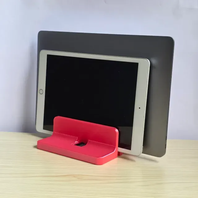 vertical laptop stand (adjustable) for 2 devices — Image 4 of 9