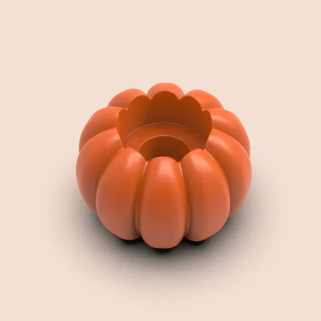 Pumpkin Tealight and Candlestick Holder Halloween Decor — Image 3 of 6