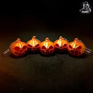 Halloween Pumpkin Keychain - 5 Variations - No Supports