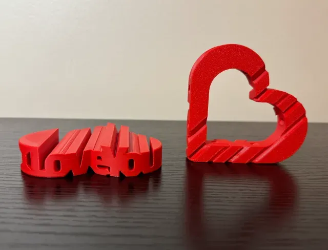 Heart Text Flips - "I Love You" — Image 5 of 9