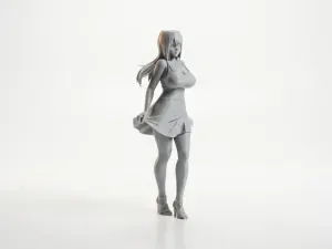 Anime Girl Figurine Manga Character 3D Printable