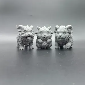 Chibi Fluffy Monster Family - Cute Toys