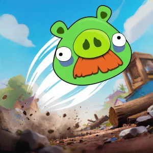 Mustache Pig Angry Birds