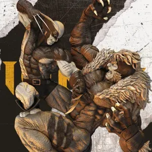 Marvel Wolverine and Sabretooth