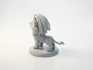 Chibi Lion Figurine Cute Animal 3D Printable