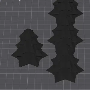 geometric Christmas trees