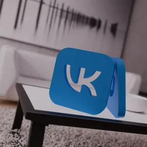 Логотип ВКонтакте 3D LOGO VK