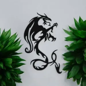 2d dragon wall art