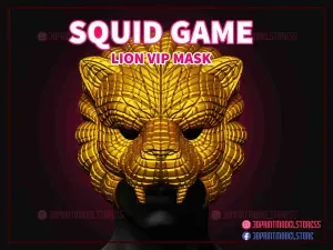Squid Game Mask - Squid Game Lion Vip Mask for Cosplay