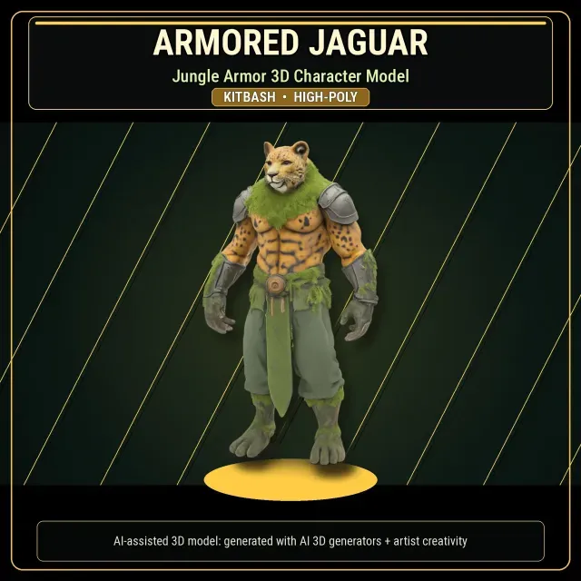 Beast Warriors Pack – Fantasy Creature 3D Models Kitbash — Фото 3 из 9
