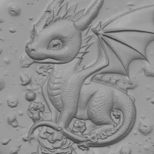 Little Dragon - relief sculpture
