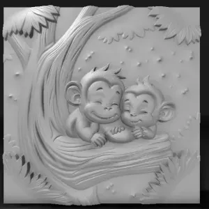 the monkey sleeps