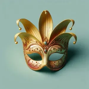 3807 Venetian Carnival Mask Color 3D Model magic pug STL