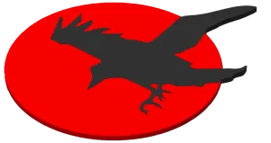 Raven Blood Moon Wall Art