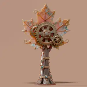 Steampunk tree decoration