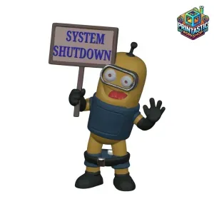 SYSTEM SHUTDOWN BOT – FUNNY ROBOT FIGURE FOR 3D PRINTING