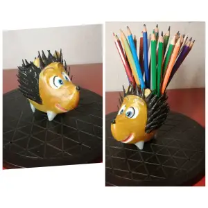 Herisson pot a crayon / pen holder