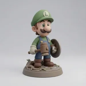 Luigui Green Plumber Hero – Chibi Fantasy Parody - Noah0x03