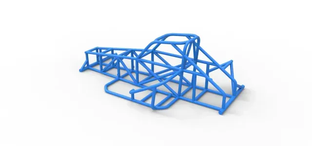 Frame of Supermodified front engine race car V2 Scale 1:25 — Фото 9 из 9