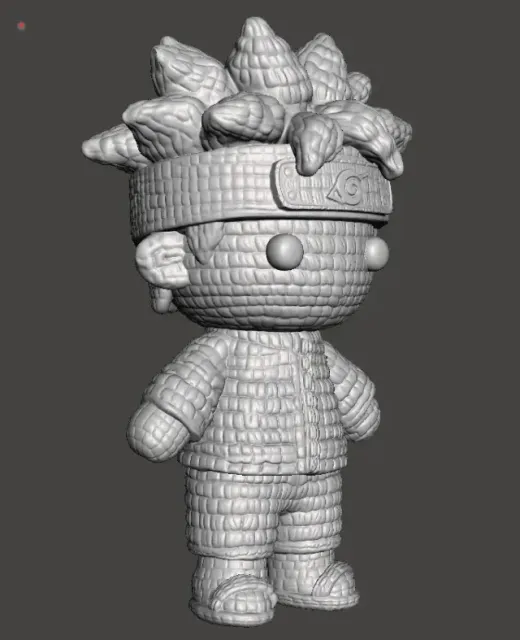 Naruto Crochet Style STL – Anime Ninja Amigurumi Inspired Fi — Image 3 of 7