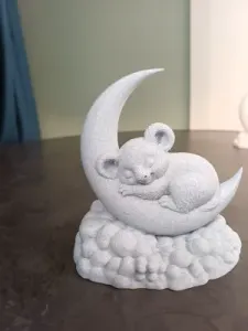 Sleeping Koala on Crescent Moon