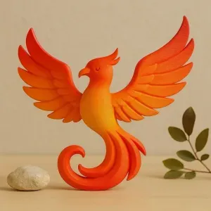 Cute Standing Phoenix
