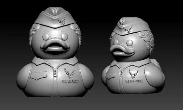 Rubber Duck - United States Air Force Statue - 3D Print — Фото 2 из 5