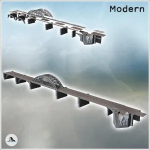 Nijmegan Nijmegen Rail and Road Bridge (Netherlands) - minia