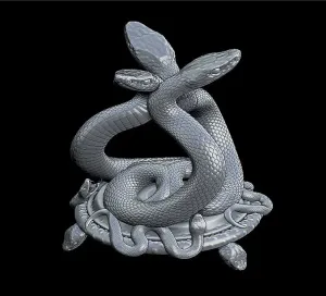 Triple Snake Jewelery Stand