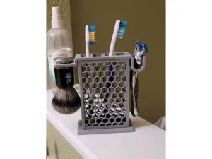 Razor and Toothbrush Stand