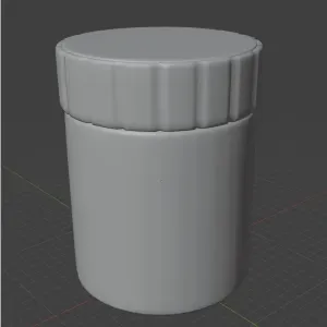 Simple jar with lid