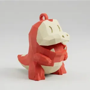 Low Poly Fuecoco Keychain | #16