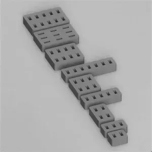 Simpe 2-9 USB Type-A Flash drive holder