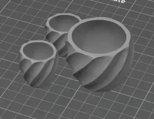Modern Spiral Planter | Rustic 3D Printable Flower Pot