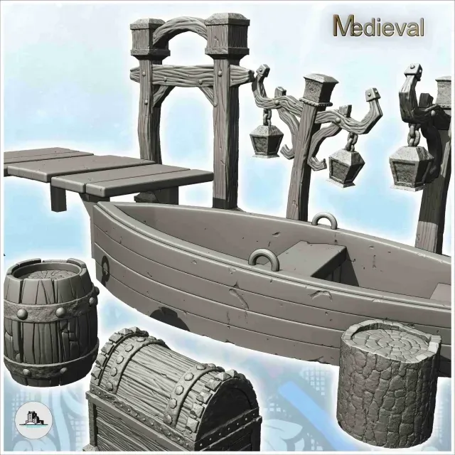 Fish shop accessory set with boat and exterior lights (3) - — Фото 7 из 9