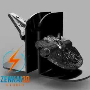 🚀 Millennium Falcon Bookends – A Galactic Journey