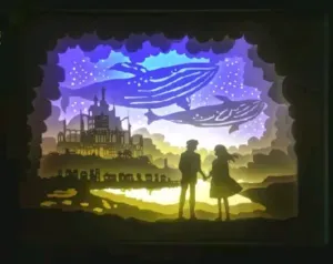 Shadow Box Light- Whale Dream