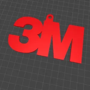 3M Logo Keychain – Single Color