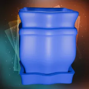 Modern Flower Pot with Drainage and Saucer