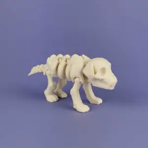 Flexi Skeleton Dog | Print-in-place | No Support