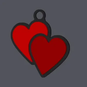 Woven Hearts - Keychain v2