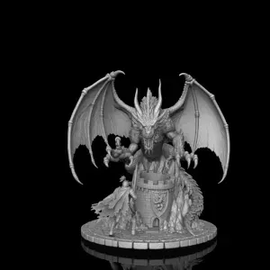 Dragon Knight Pen Holder – Fantasy 3D Print