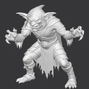 Goblin unarmed D&D miniature