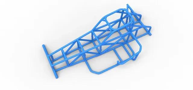 Frame of Supermodified front engine race car V2 Scale 1:25 — Фото 2 из 9